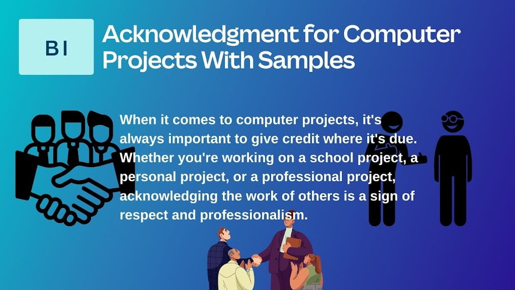 computer assignment acknowledgement