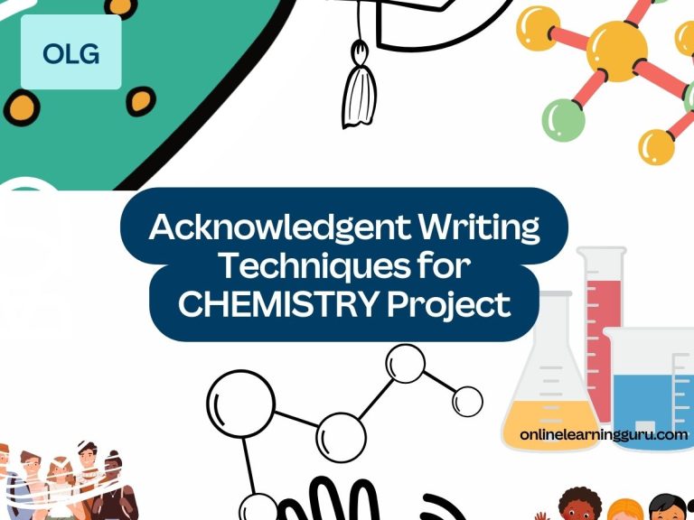 How to write acknowledgement for chemistry project [ Free samples ]